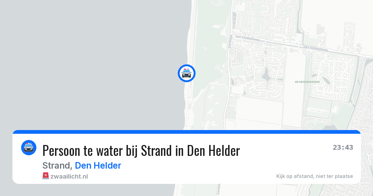 Persoon te water bij Strand in Den Helder — 4 jul 2026