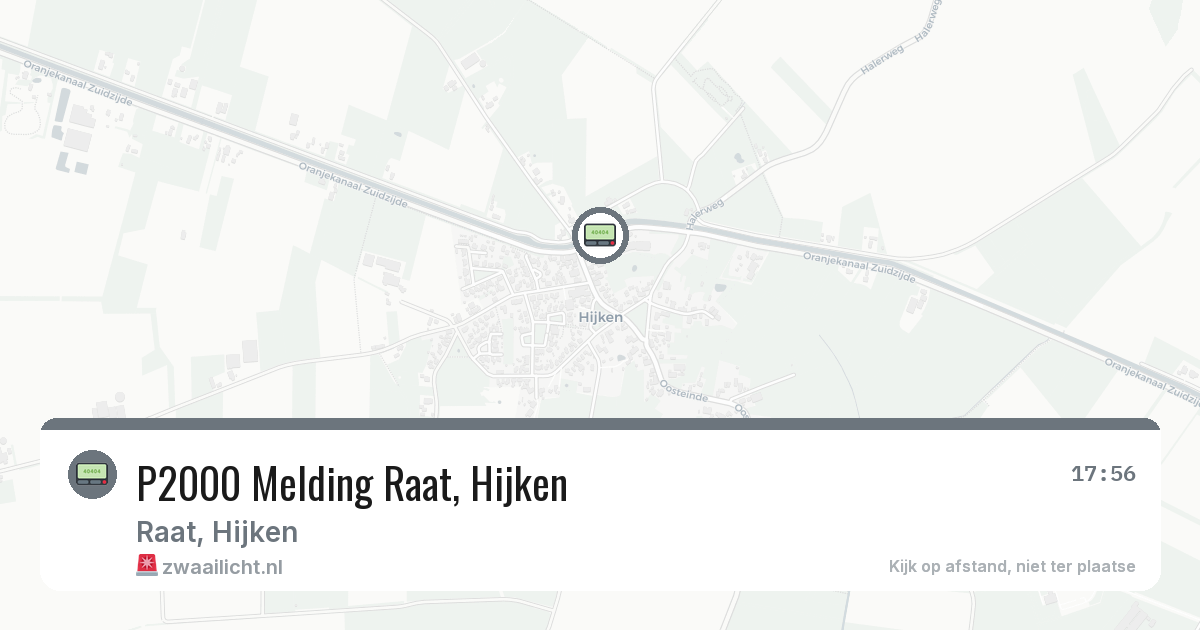 P2000 Melding Raat, Hijken — 8 jun 2026