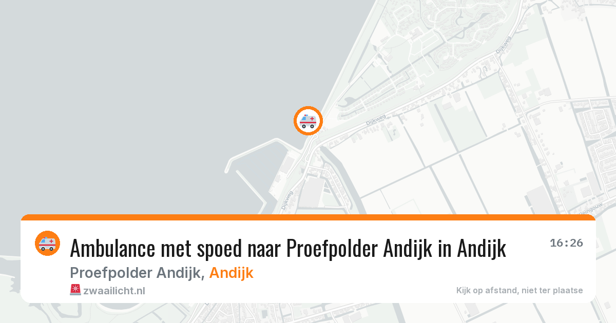 Ambulance met spoed naar Proefpolder Andijk in Andijk — 20 jun 2026