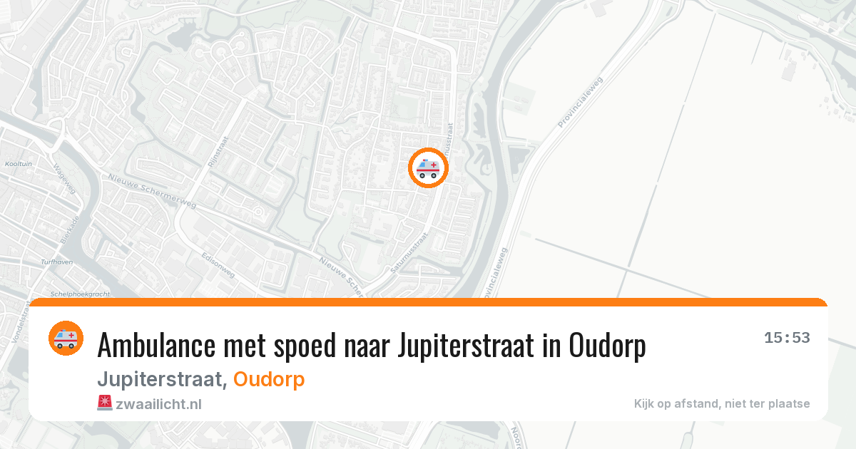 Ambulance met spoed naar Jupiterstraat in Oudorp — 6 mei 2026