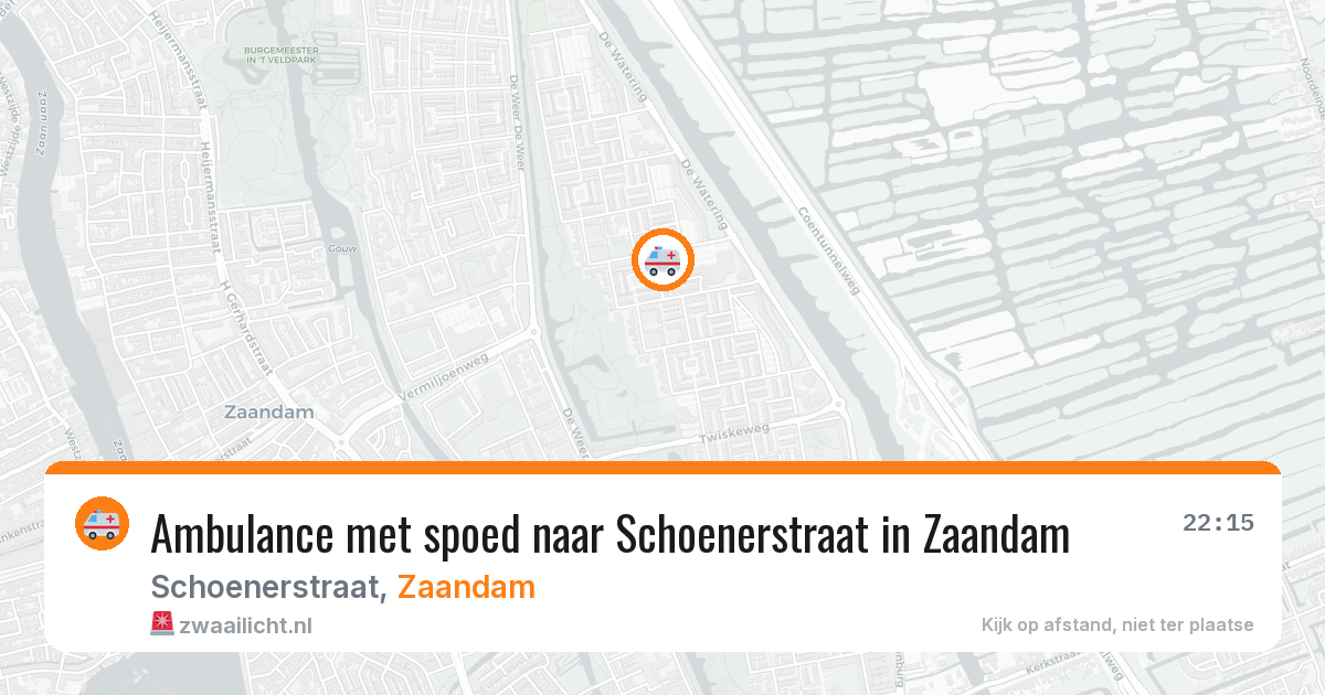 Ambulance met spoed naar Schoenerstraat in Zaandam — 21 jan 2026