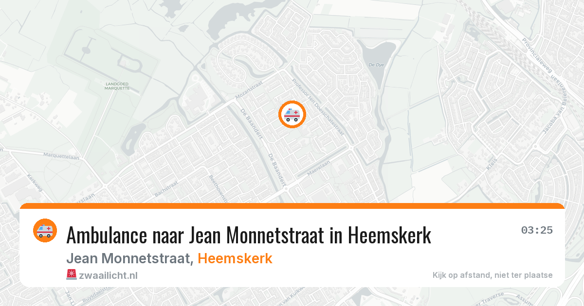Ambulance naar Jean Monnetstraat in Heemskerk — 19 apr 2026