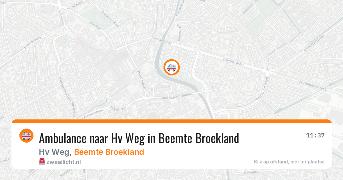 Ambulance naar Hv Weg in Beemte Broekland — 19 jun 2026