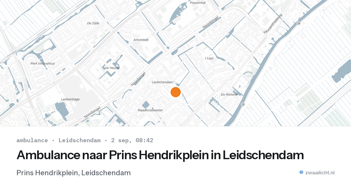Ambulance naar Prins Hendrikplein in Leidschendam — 2 sep 2026