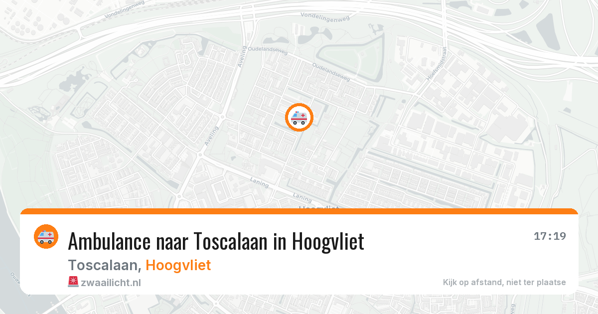 Ambulance naar Toscalaan in Hoogvliet — 8 feb 2026