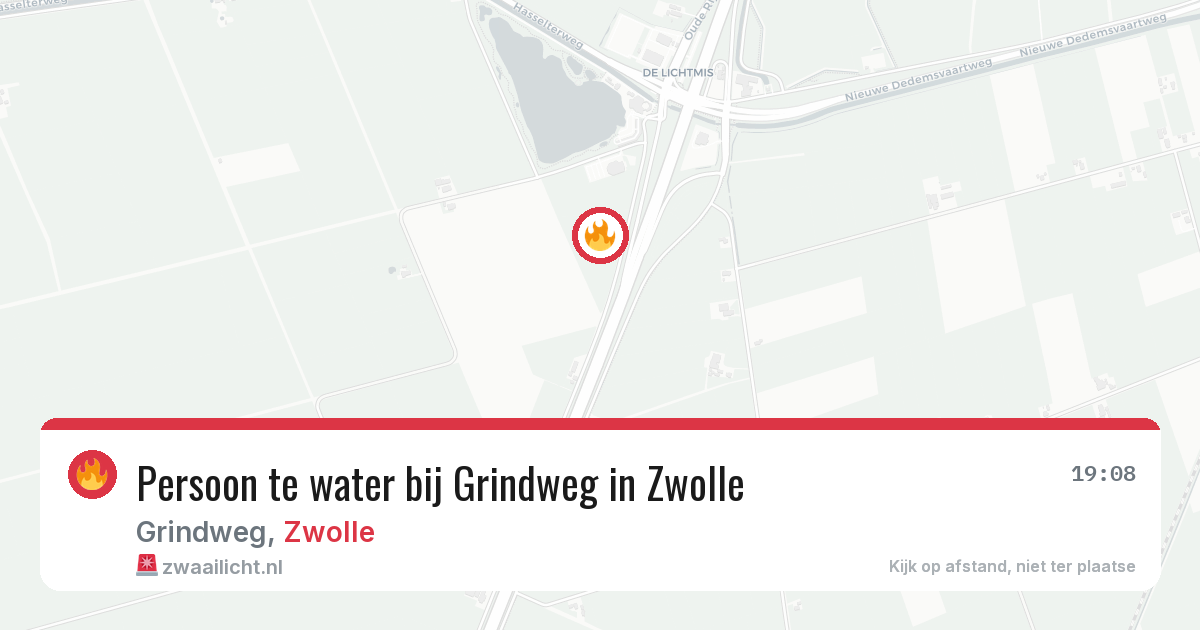 Persoon te water bij Grindweg in Zwolle — 31 mei 2026