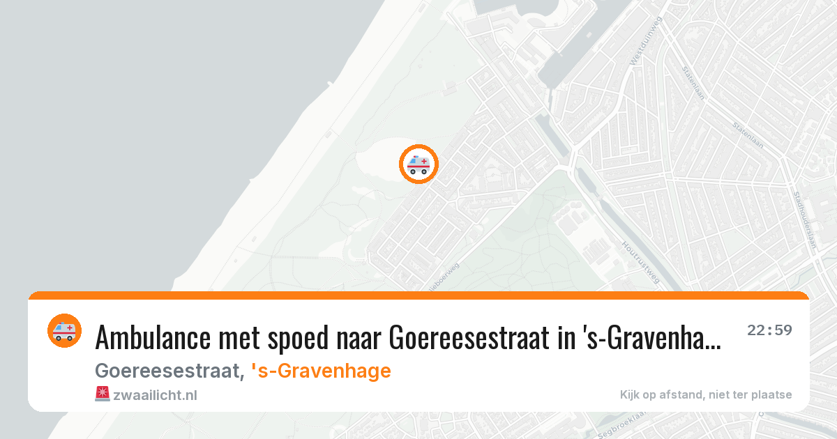 Ambulance met spoed naar Goereesestraat in 's-Gravenhage — 16 jun 2026