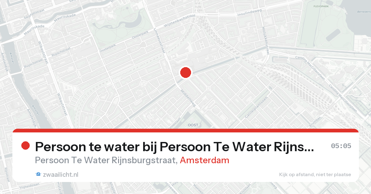 Persoon te water bij Persoon Te Water Rijnsburgstraat in Amsterdam — 31 jan 2026