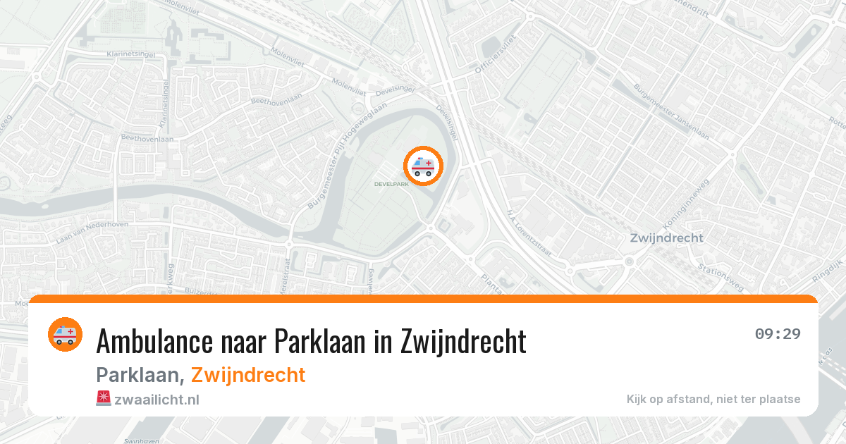 Ambulance naar Parklaan in Zwijndrecht — 10 aug 2026