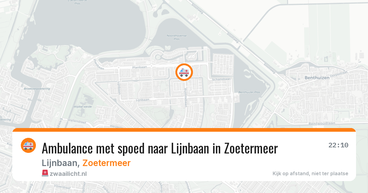 Ambulance met spoed naar Lijnbaan in Zoetermeer — 11 jun 2026