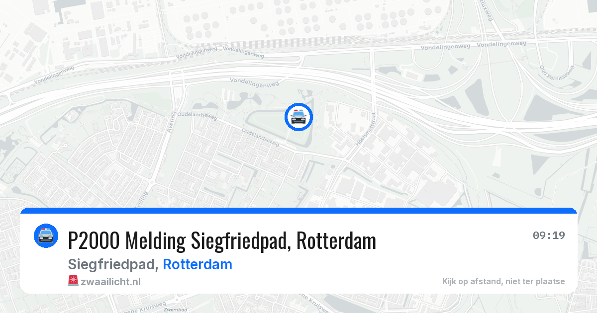 P2000 Melding Siegfriedpad, Rotterdam — 13 aug 2026