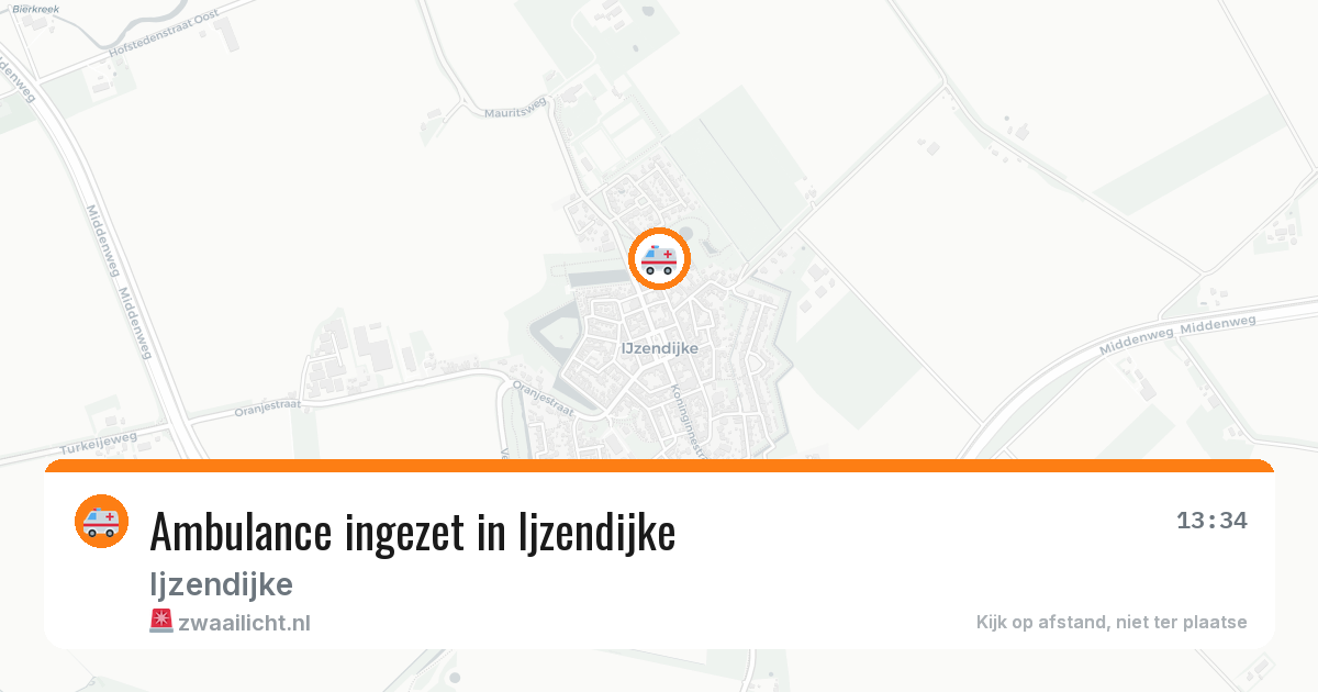 Ambulance ingezet in Ijzendijke — 21 mrt 2026