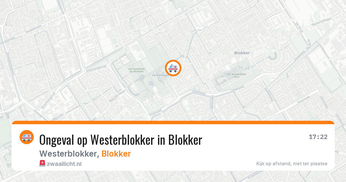 Ongeval op Westerblokker in Blokker — 28 jan 2026