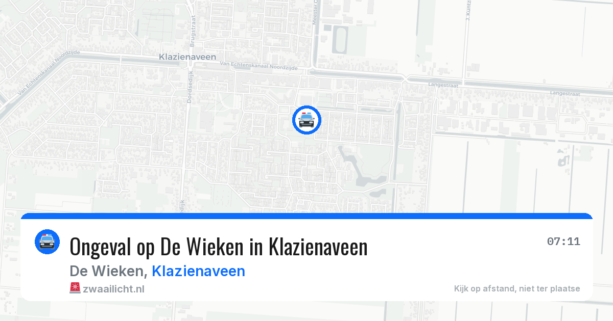 Ongeval op De Wieken in Klazienaveen — 21 mei 2026