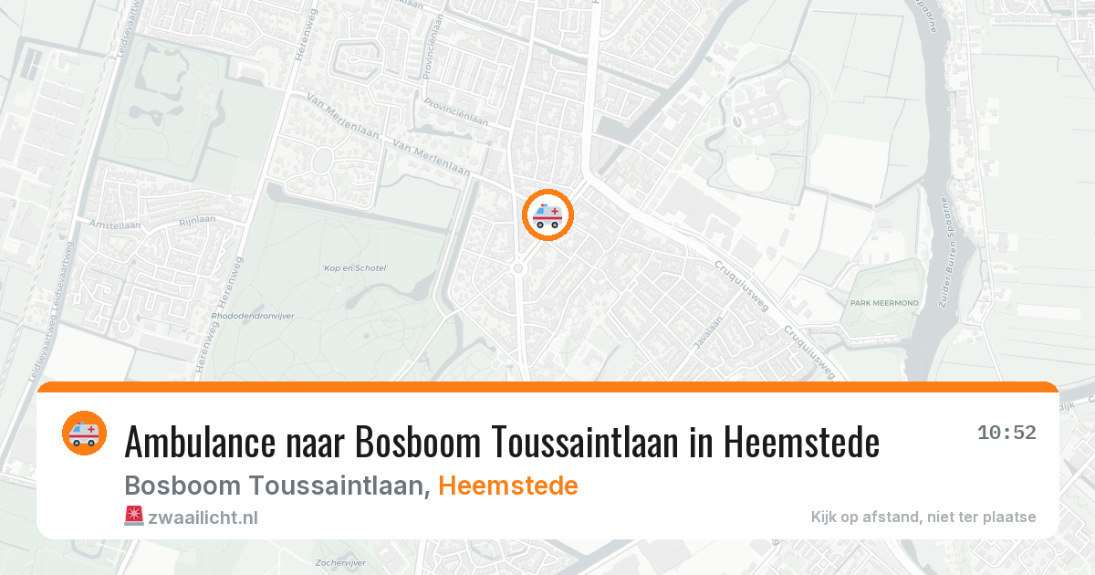 Ambulance naar Bosboom Toussaintlaan in Heemstede — 17 jun 2026