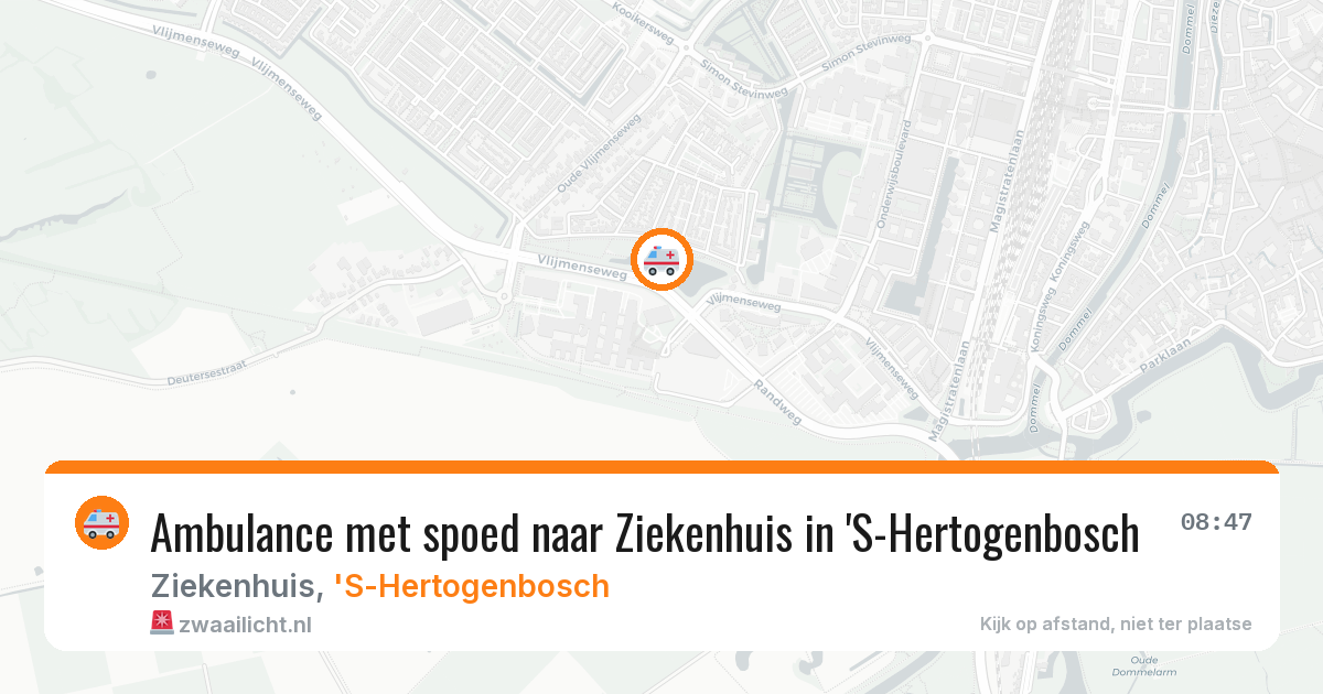 Ambulance met spoed naar Ziekenhuis in 'S-Hertogenbosch — 23 mei 2026