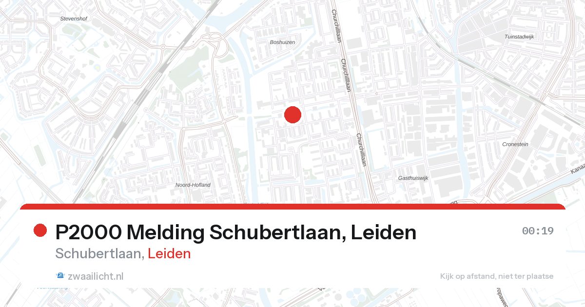 P2000 Melding Schubertlaan, Leiden — 3 feb 2026