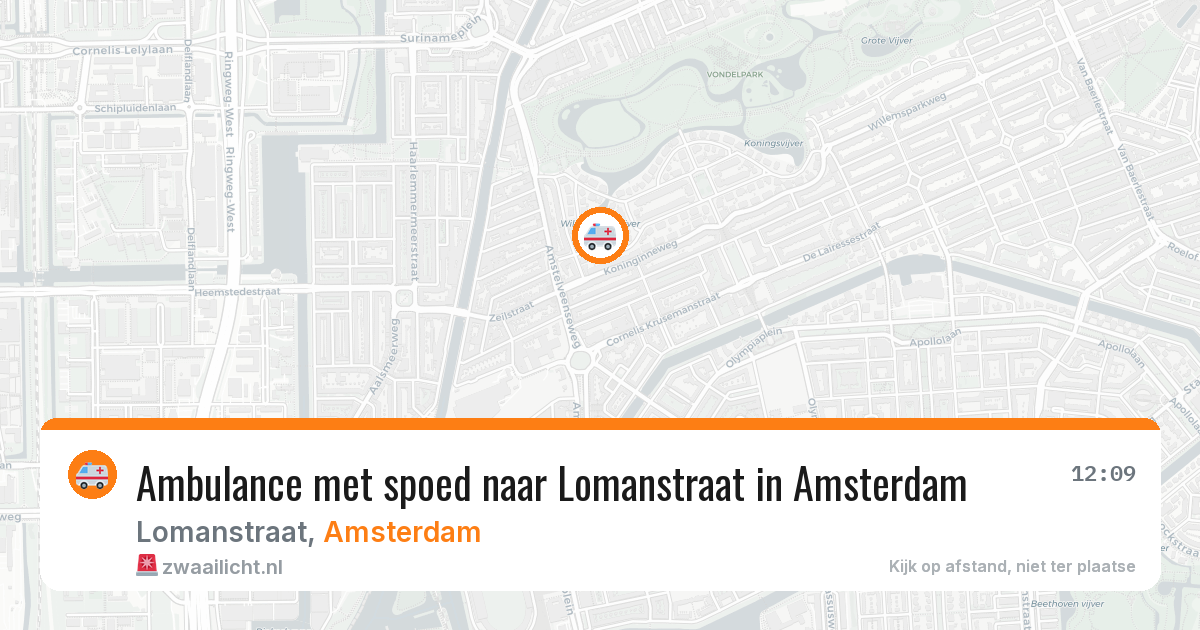 Ambulance met spoed naar Lomanstraat in Amsterdam — 28 jul 2026