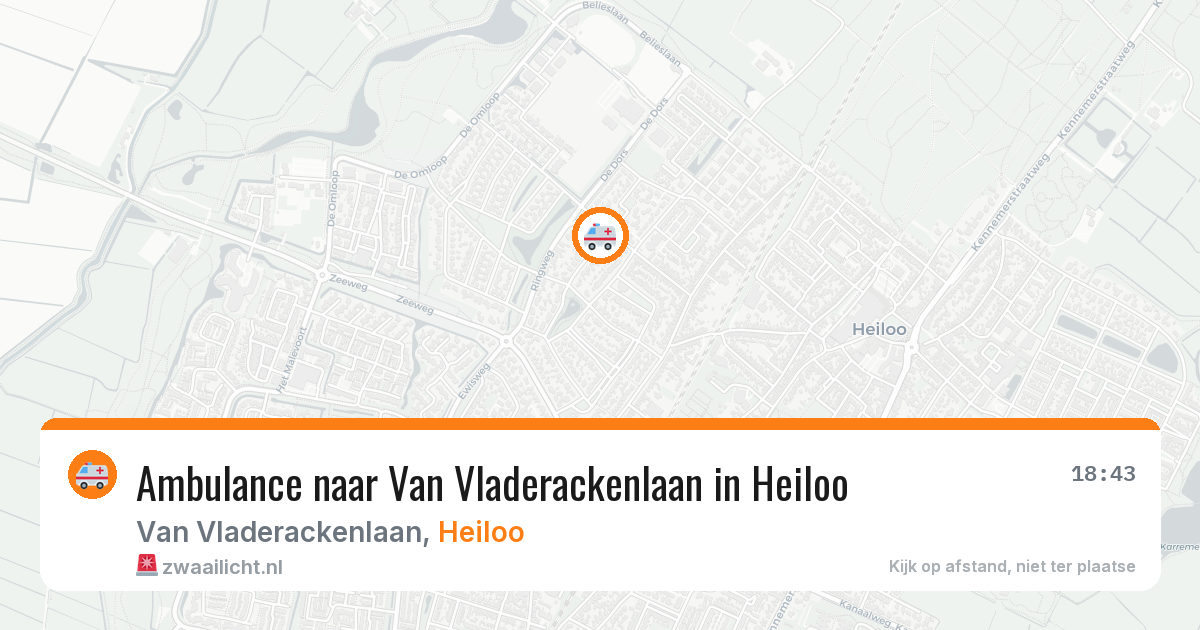 Ambulance naar Van Vladerackenlaan in Heiloo — 30 mei 2026