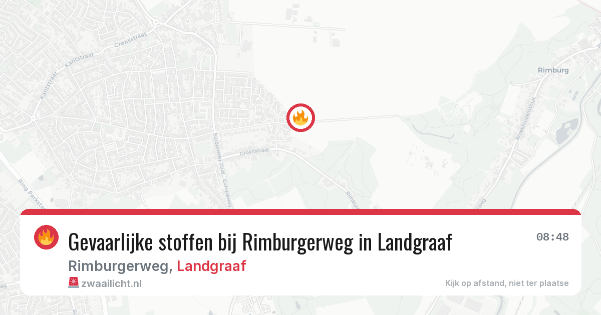 Gevaarlijke stoffen bij Rimburgerweg in Landgraaf — 27 mei 2026