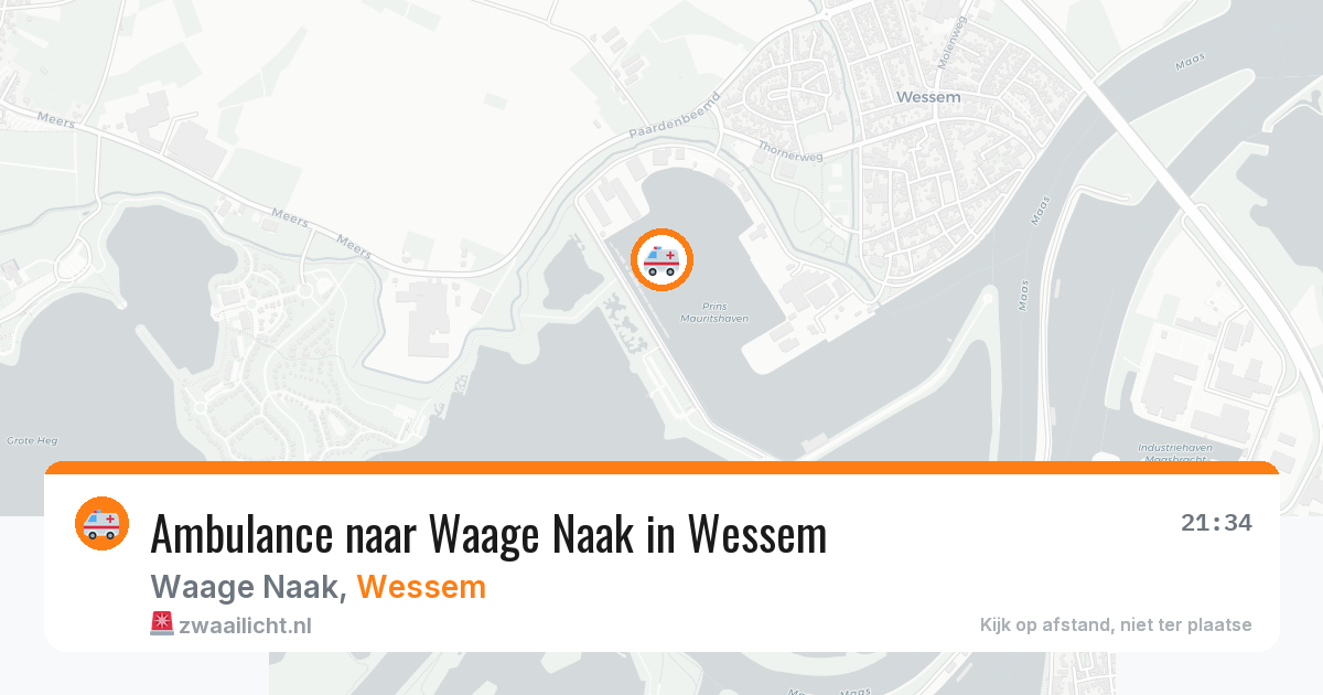 Ambulance naar Waage Naak in Wessem — 8 mei 2026