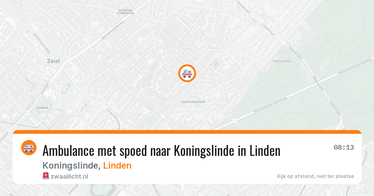 Ambulance met spoed naar Koningslinde in Linden — 5 mei 2026
