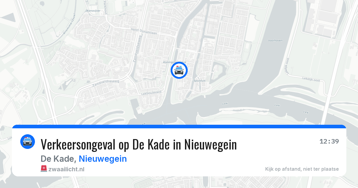 Verkeersongeval op De Kade in Nieuwegein — 14 mrt 2026