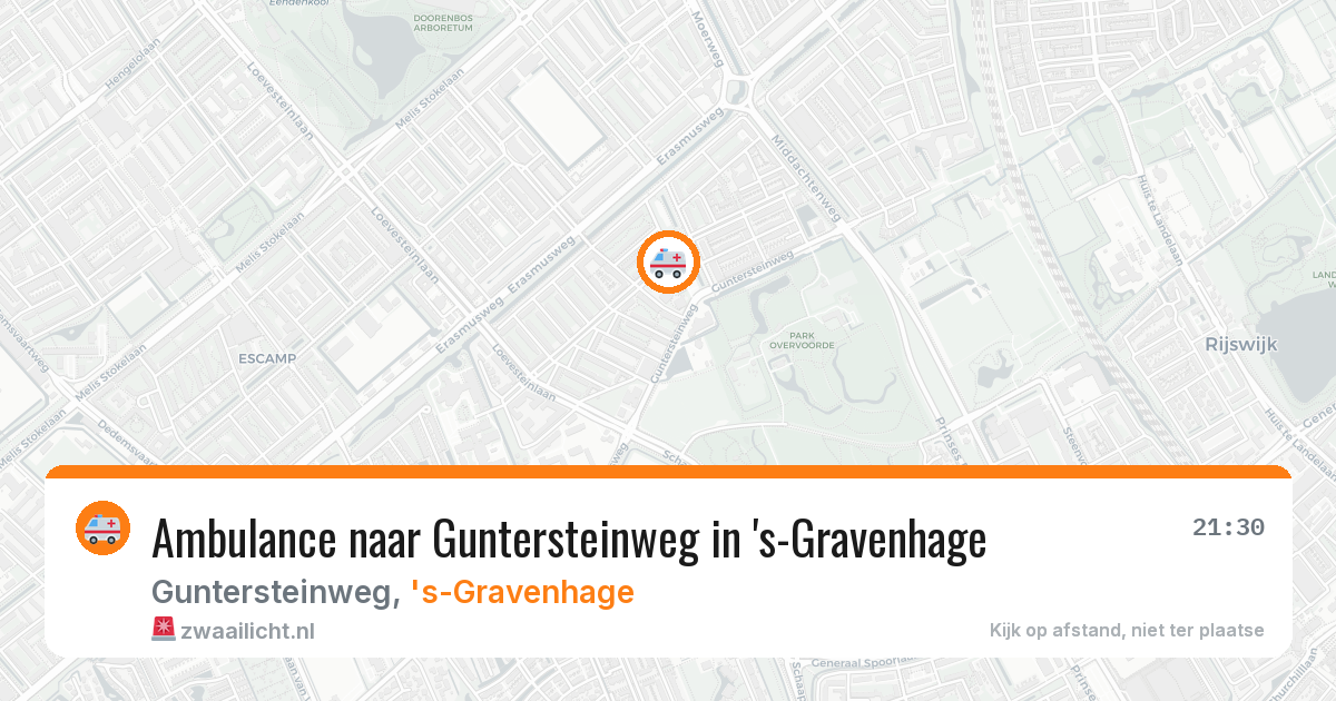 Ambulance naar Guntersteinweg in 's-Gravenhage — 11 mrt 2026