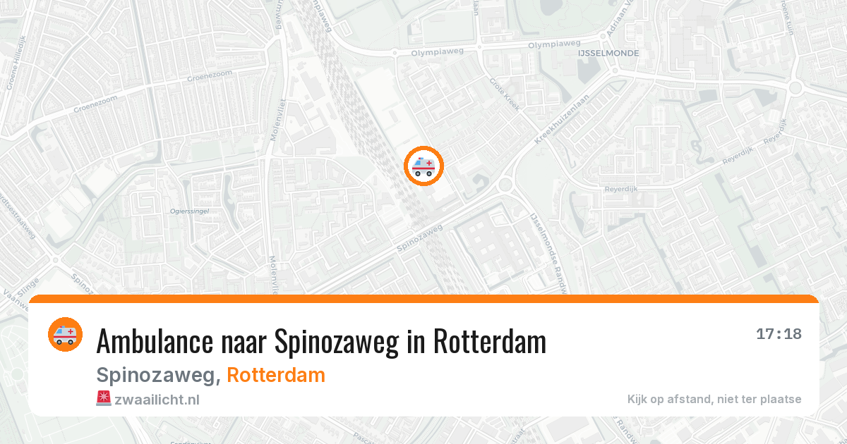 Ambulance naar Spinozaweg in Rotterdam — 14 mei 2026