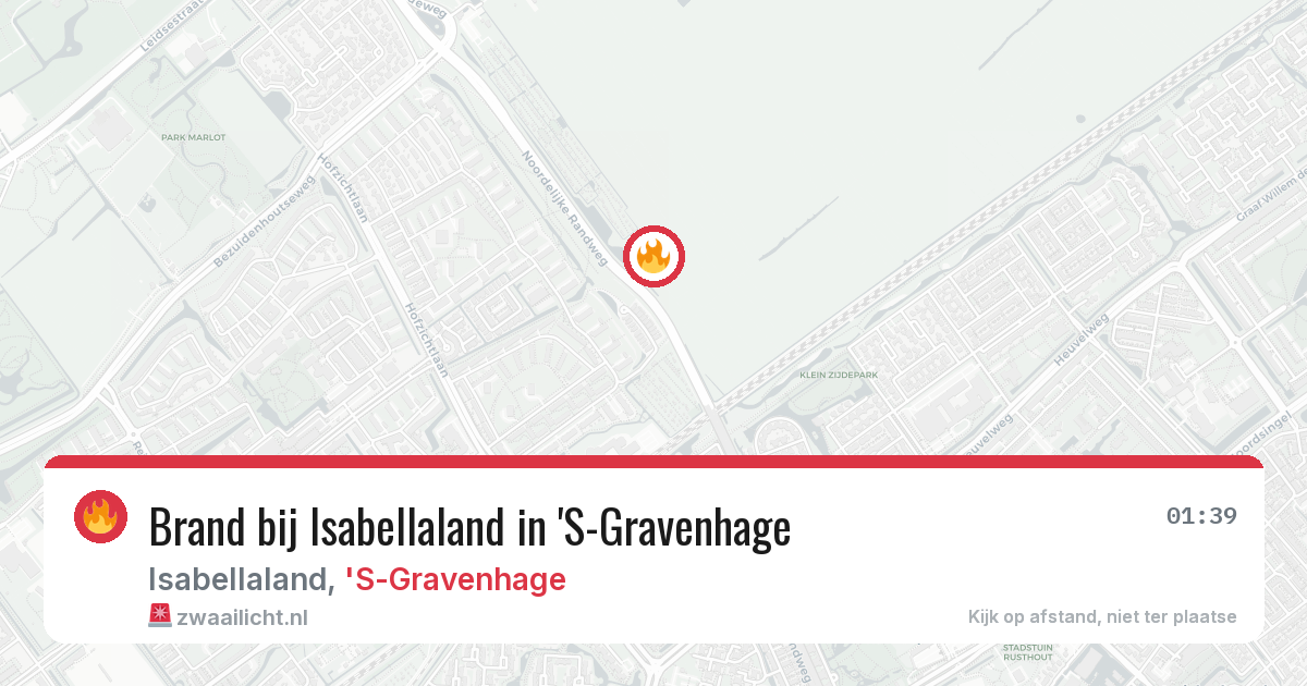 Brand bij Isabellaland in 'S-Gravenhage — 12 jun 2026