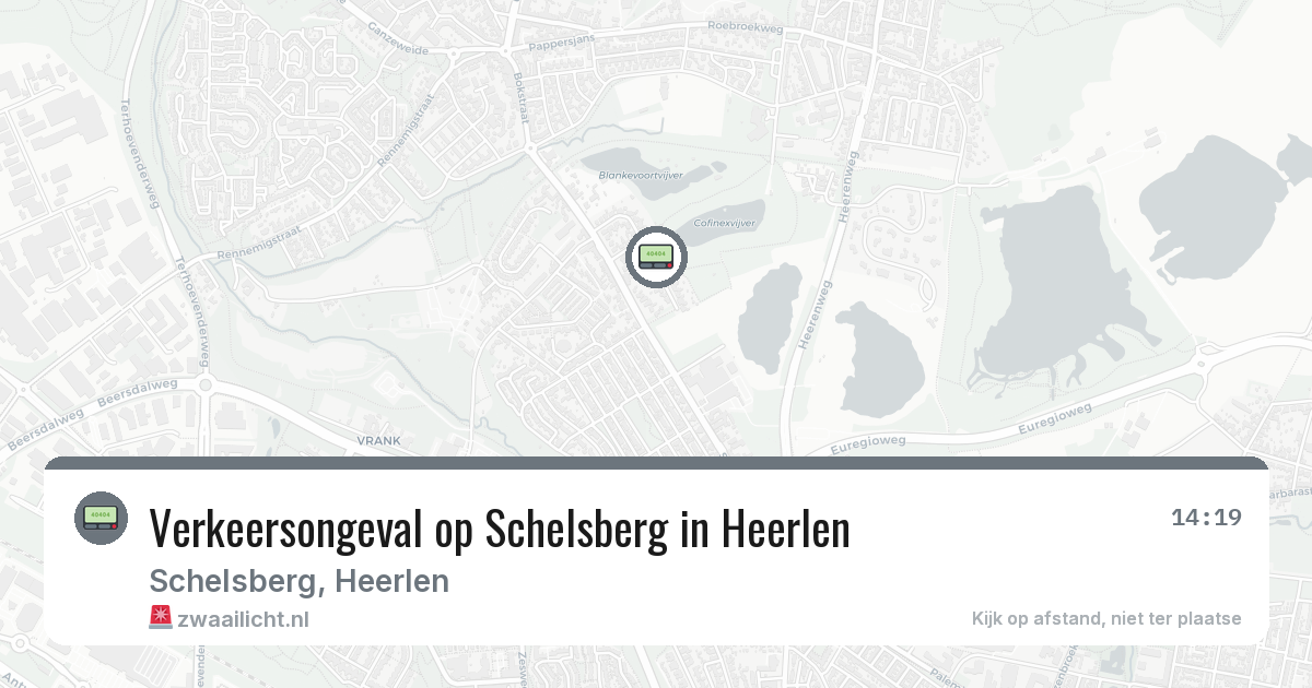 Verkeersongeval op Schelsberg in Heerlen — 11 aug 2026