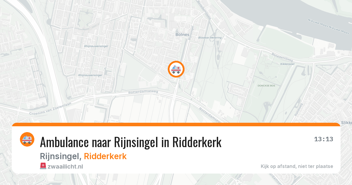 Ambulance naar Rijnsingel in Ridderkerk — 7 apr 2026