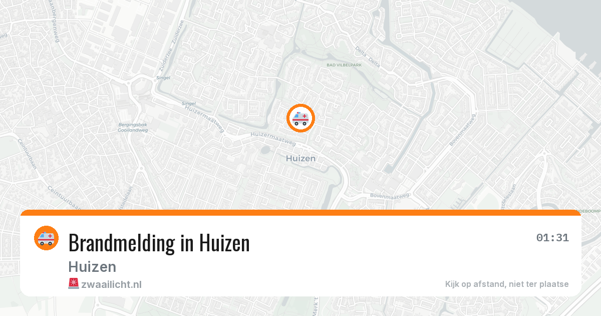 Brandmelding in Huizen — 23 mrt 2026