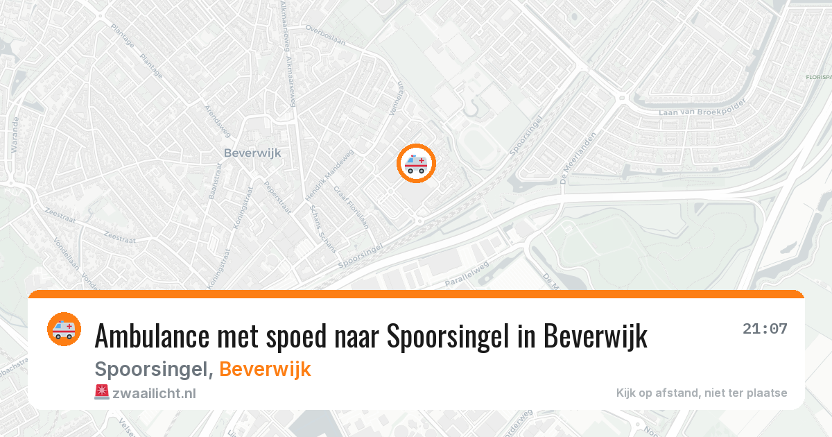 Ambulance met spoed naar Spoorsingel in Beverwijk — 1 feb 2026