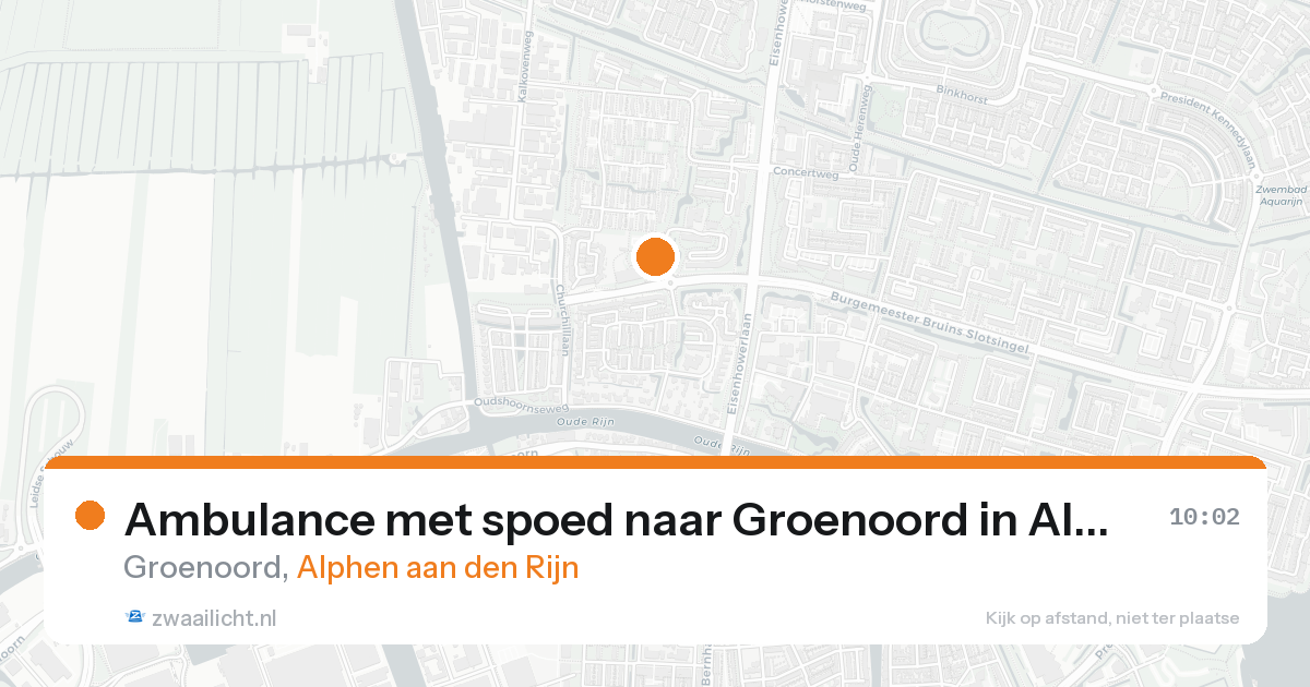 Ambulance met spoed naar Groenoord in Alphen aan den Rijn — 8 feb 2026