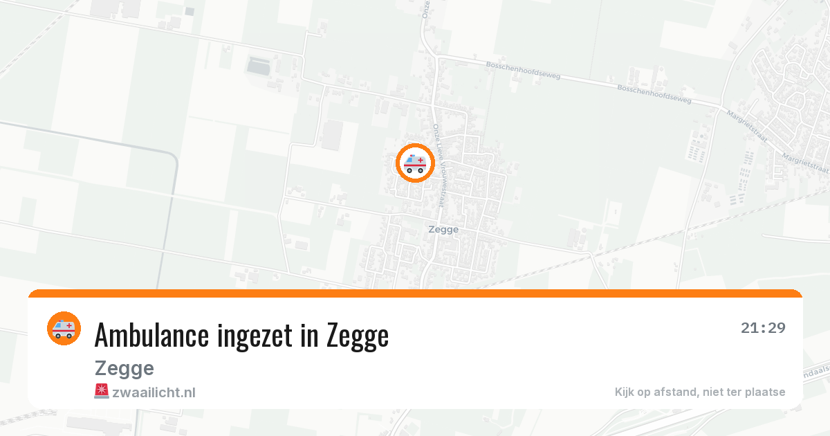 Ambulance ingezet in Zegge — 11 aug 2026