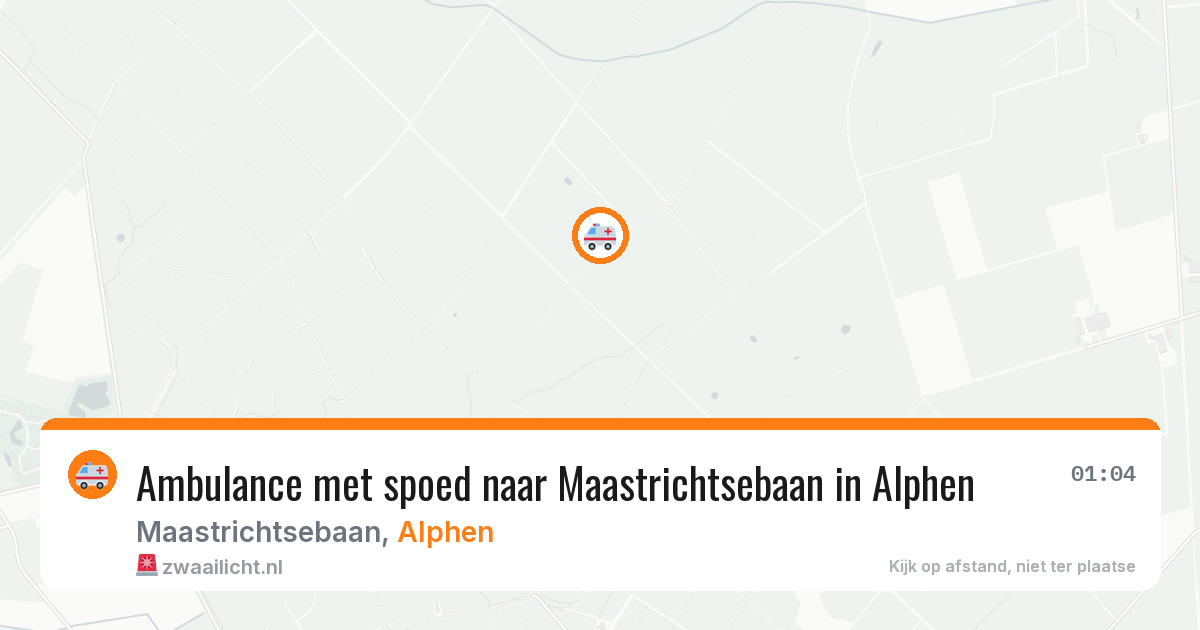 Ambulance met spoed naar Maastrichtsebaan in Alphen — 3 mei 2026