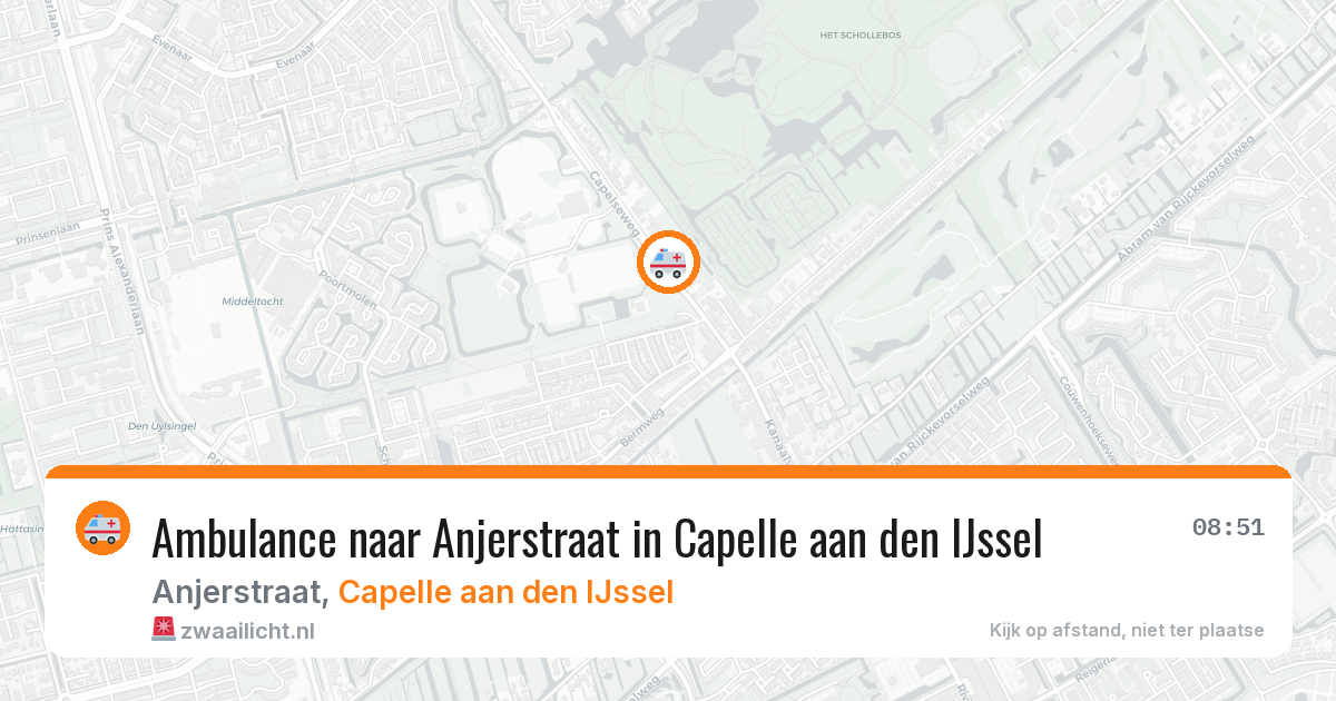 Ambulance naar Anjerstraat in Capelle aan den IJssel — 25 mei 2026