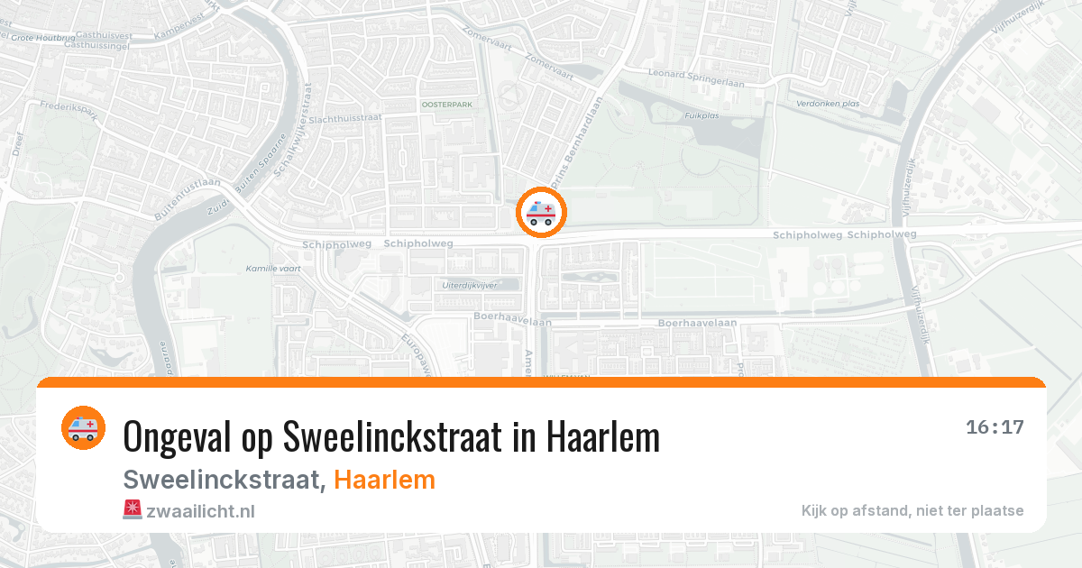 Ongeval op Sweelinckstraat in Haarlem — 12 mrt 2026