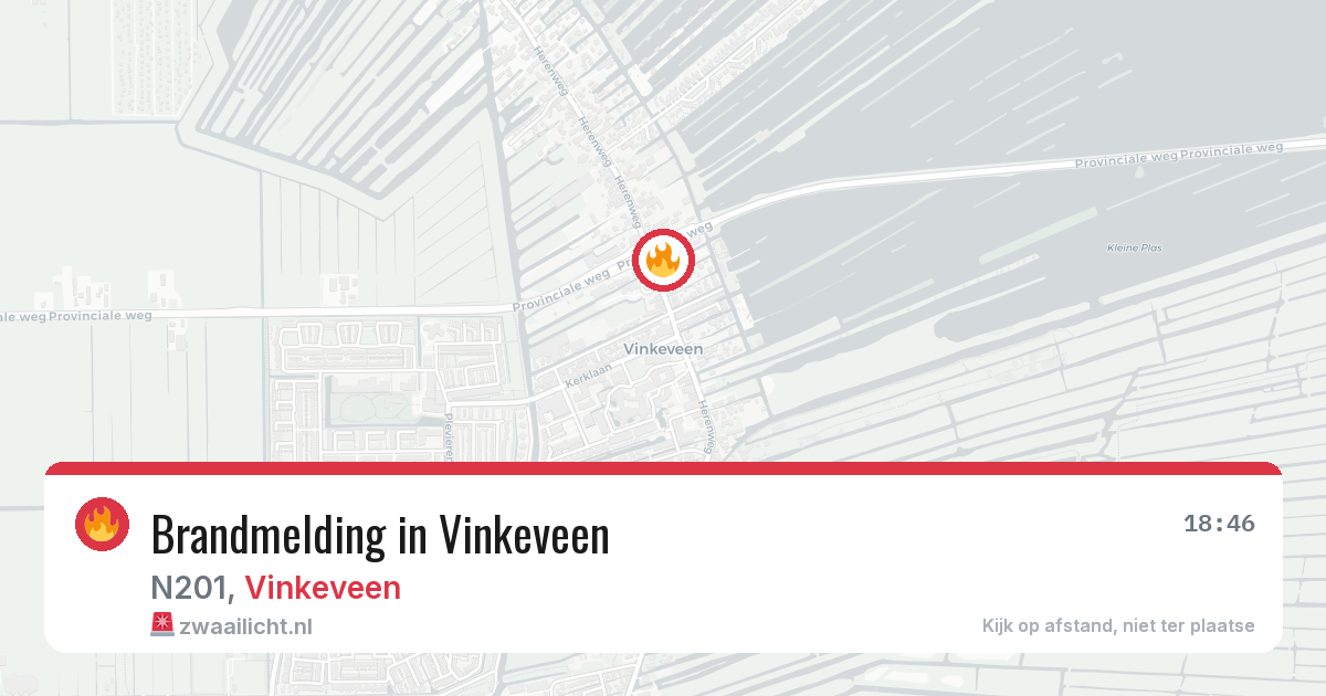 Brandmelding in Vinkeveen — 10 apr 2026