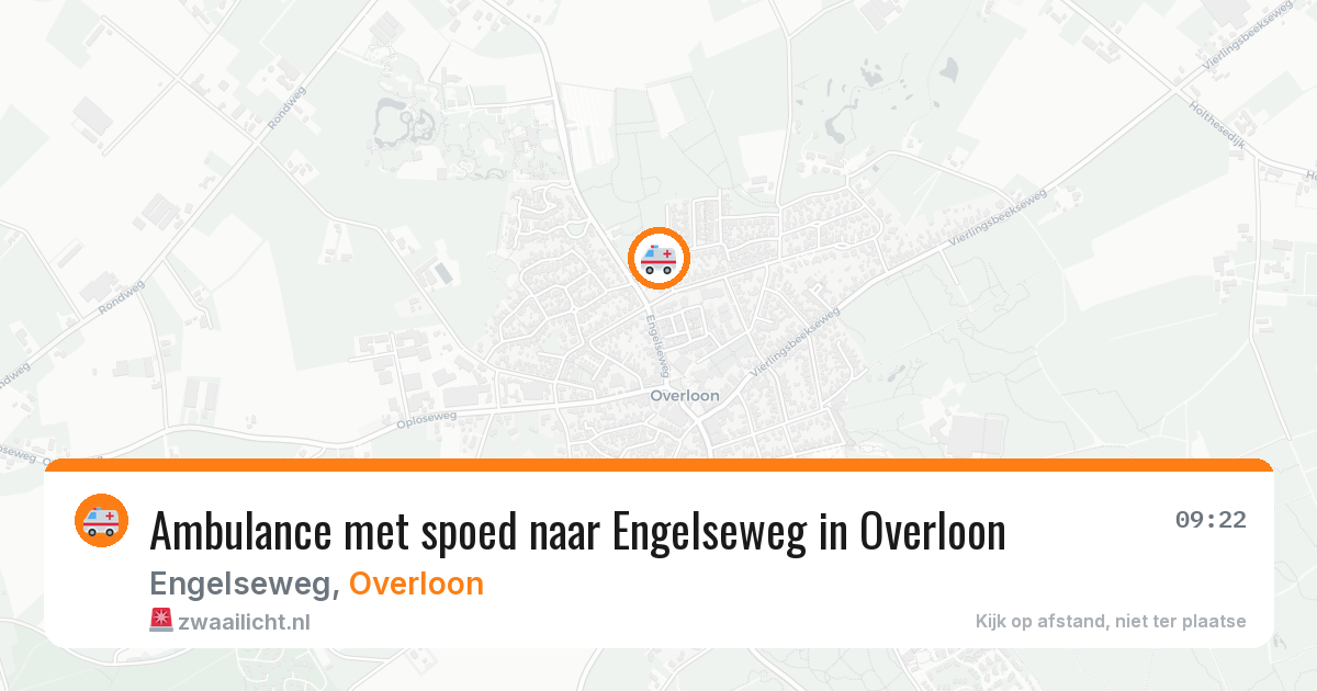 Ambulance met spoed naar Engelseweg in Overloon — 10 jun 2026