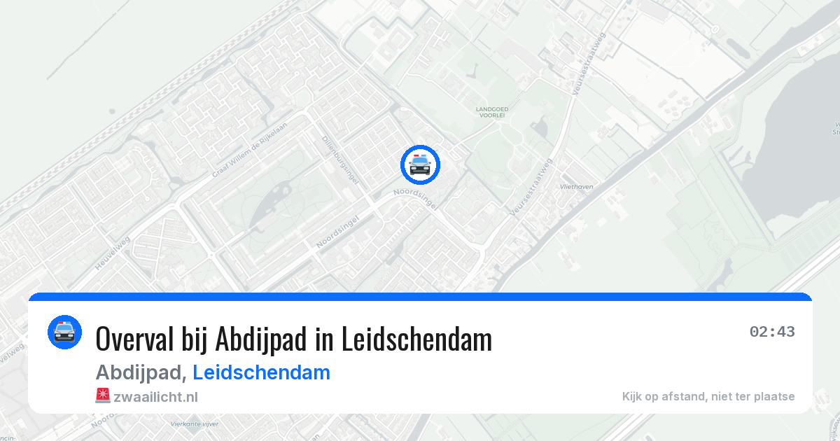 Overval bij Abdijpad in Leidschendam — 6 aug 2026