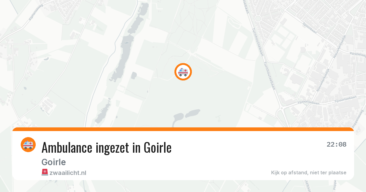Ambulance ingezet in Goirle — 10 aug 2026