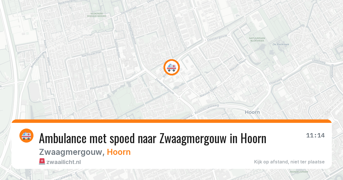 Ambulance met spoed naar Zwaagmergouw in Hoorn — 7 mei 2026