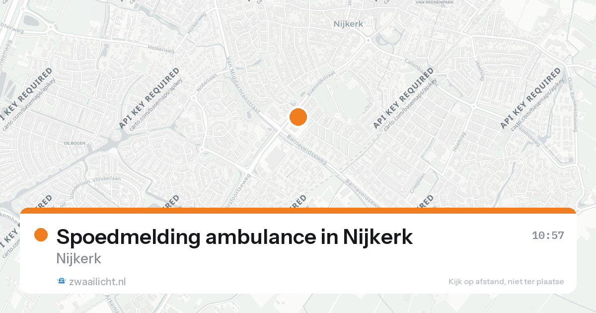 Spoedmelding ambulance in Nijkerk — 29 jun 2026