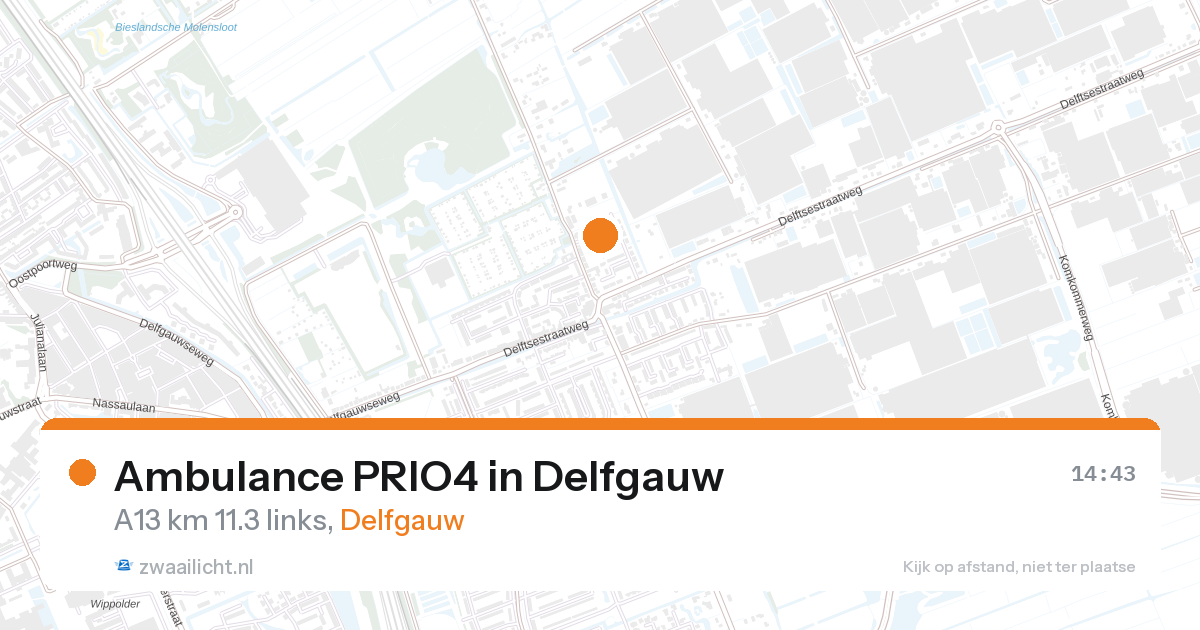 Ambulance PRIO4 in Delfgauw — 26 feb 2026 | 🚨 Zwaailicht.nl