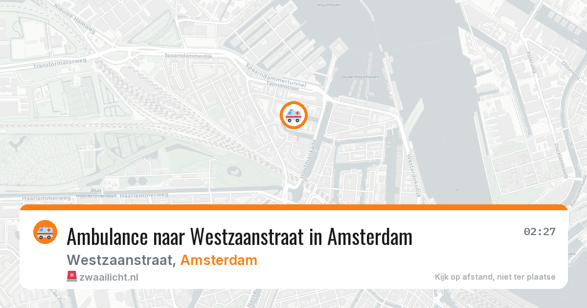 Ambulance naar Westzaanstraat in Amsterdam — 9 jun 2026