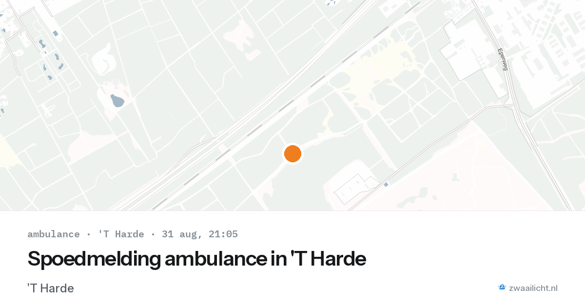 Spoedmelding ambulance in 'T Harde — 31 aug 2026