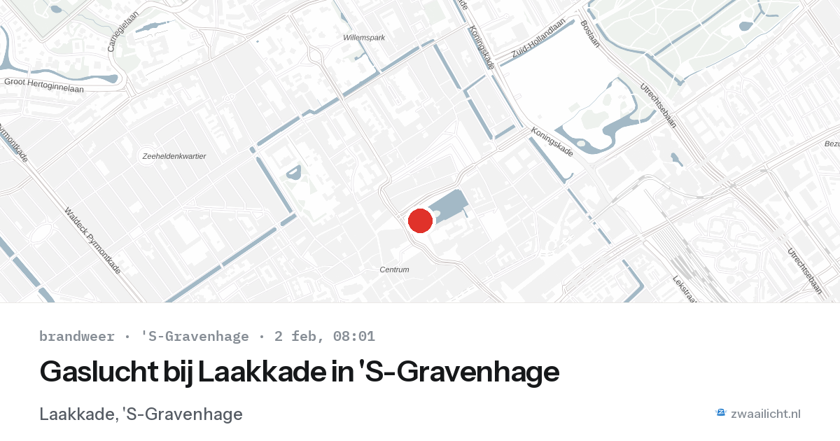 Gaslucht bij Laakkade in 'S-Gravenhage — 2 feb 2026