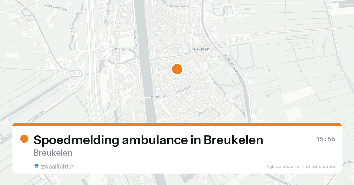 Spoedmelding ambulance in Breukelen — 14 aug 2026